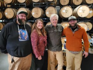 Karen with Jack Baker of Litchfield Distillery and Jared McCool with Aaron McCool of Steadfast Farms in Bethlehem